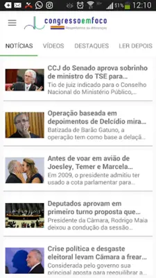 Congresso em Foco android App screenshot 2